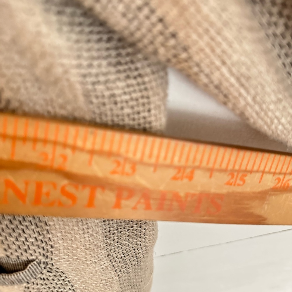 VTG MZM Sport M striped flax linen lagonlook bohemian Y2K 90's vest and jacket - Picture 10 of 16